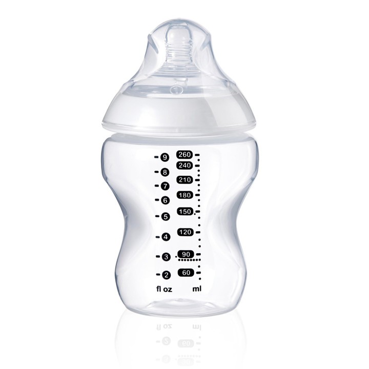 Bình sữa Tommee tippee 260 ml bình trắng kém núm số 1