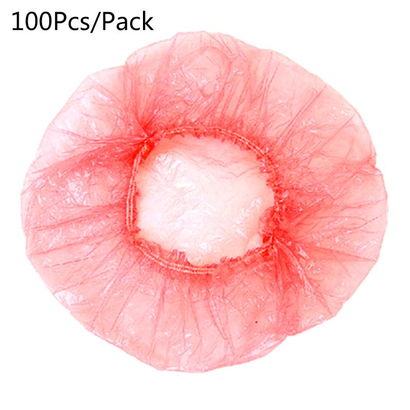 Set 100 Mũ Tắm Trùm Đầu Đàn Hồi Chống Nước Dùng Một Lần Cho Salon Làm Đẹp