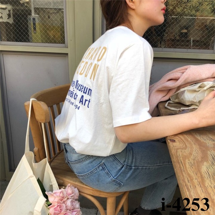 Áo Thun Nữ Hàn Quốc In Sau - I4253