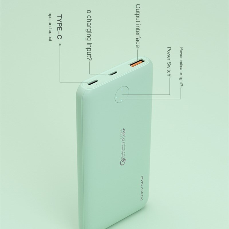 Pin Sạc Dự Phòng 10000mah Pd 18w 10000 Mah Cho Iphone 12 Xiaomi