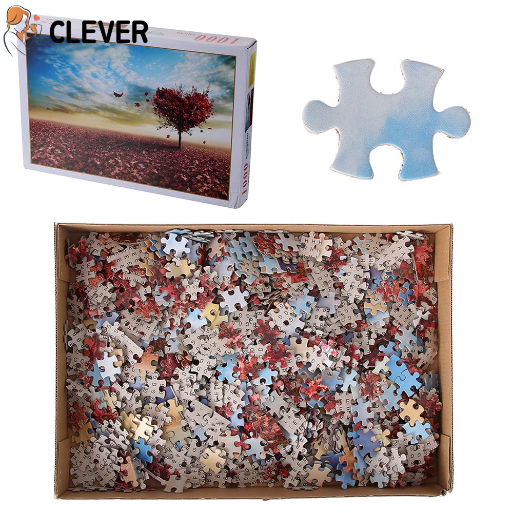 Bộ đồ chơi xếp hình diy 1000 mảnh kích thước 75x50cm hình cây tình yêu dành cho người lớn và trẻ em