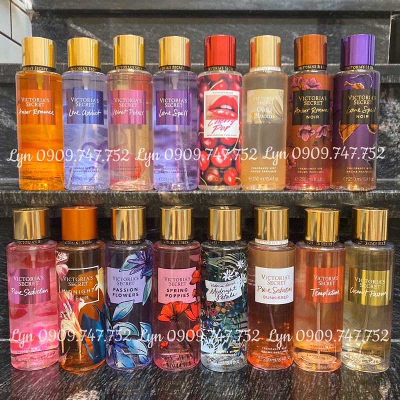 [Bill Mĩ - Vic] Nước Hoa Xịt Toàn Thân VS - Love Spell,Lost In Fantasty, Pure Seduction,Strawberry,Endless Love