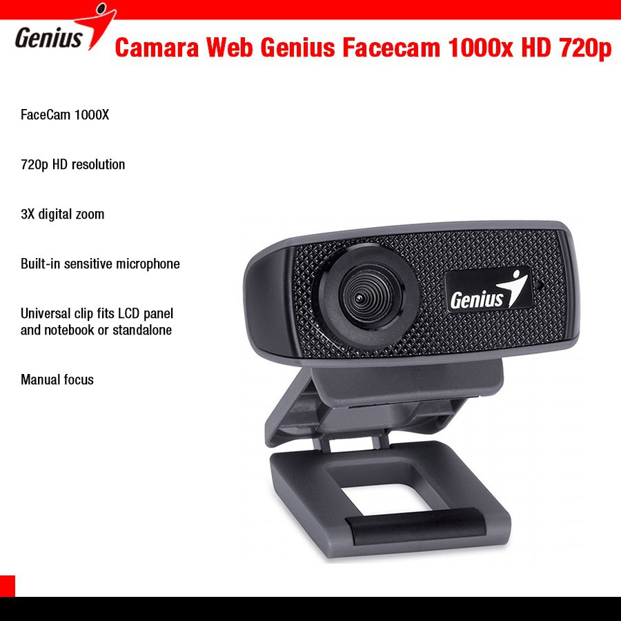 Webcam Genius Facecam 1000x Kèm Mic Cho Pc / Laptop | WebRaoVat - webraovat.net.vn