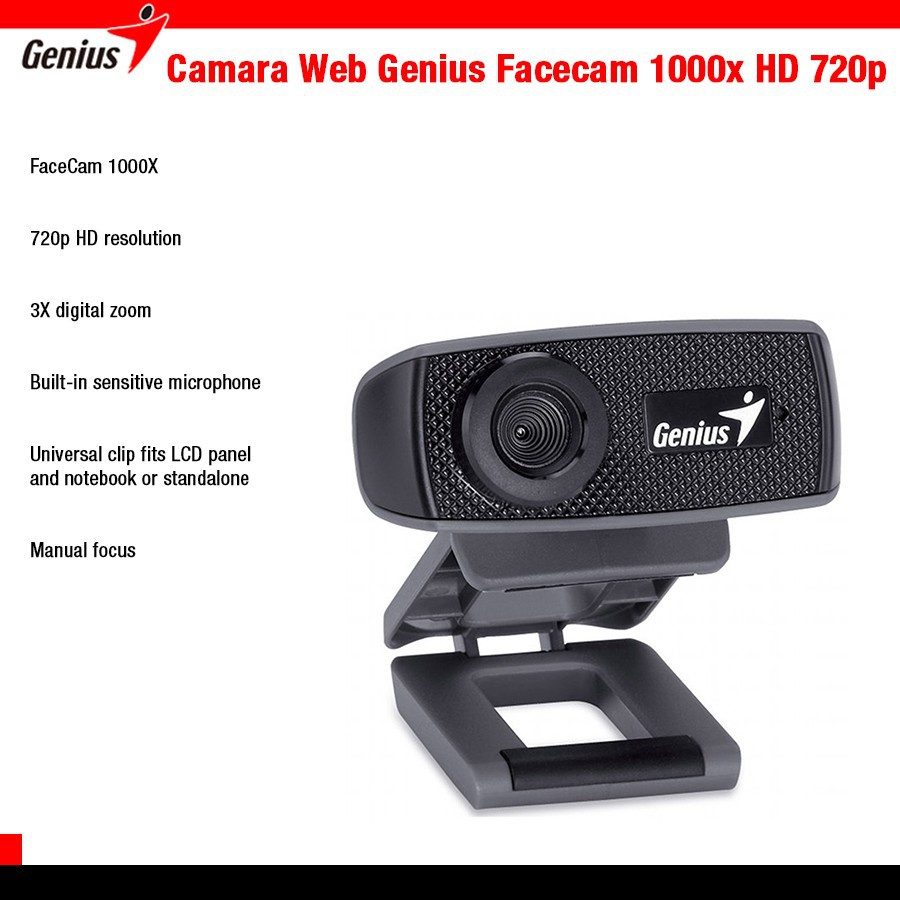 Webcam Genius Facecam 1000X-Chính Hãng