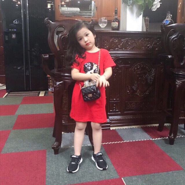 Váy chó thêu kim sa