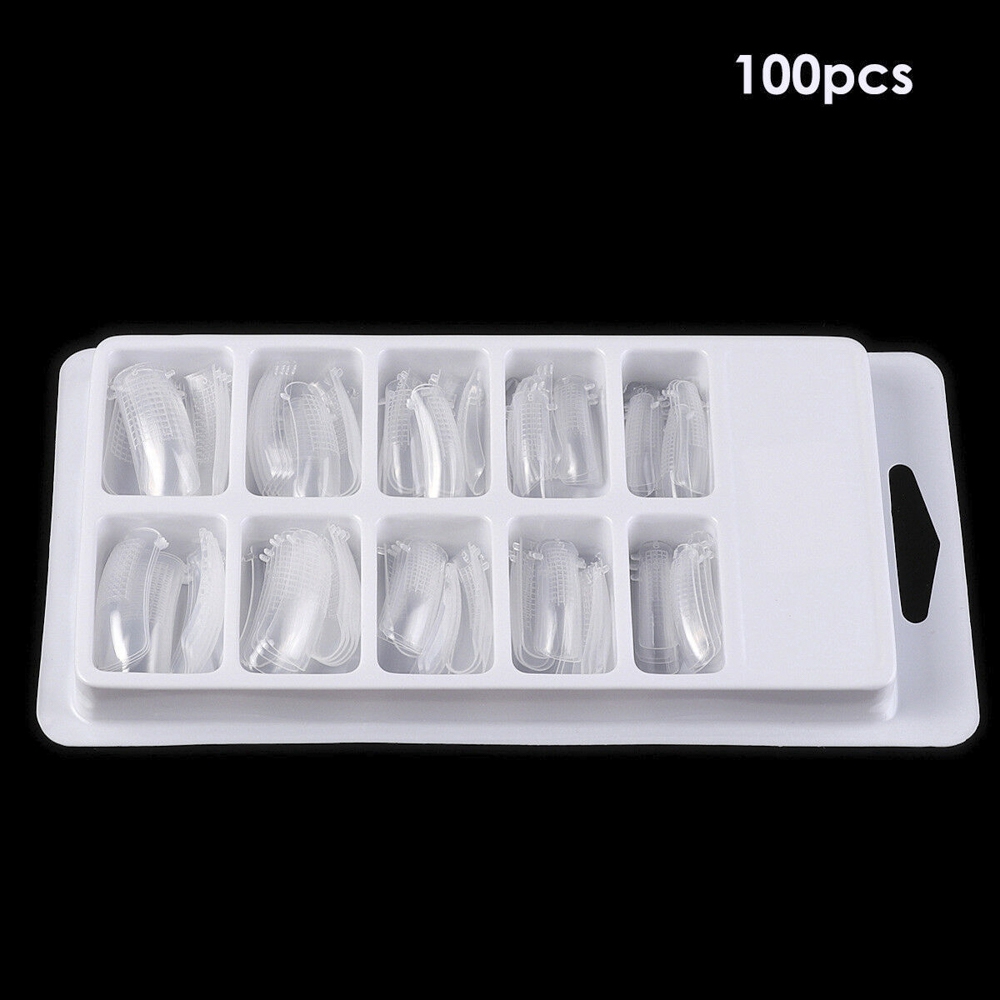 [Hàng mới về] 100 Khuôn móng giả dùng để đắp nối dài móng chuyên dụng chất lượng cao