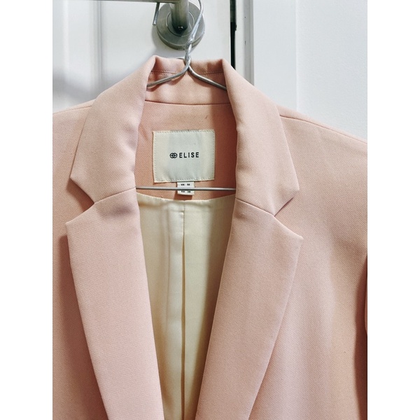 Áo Balazer hồng Elise-2hand