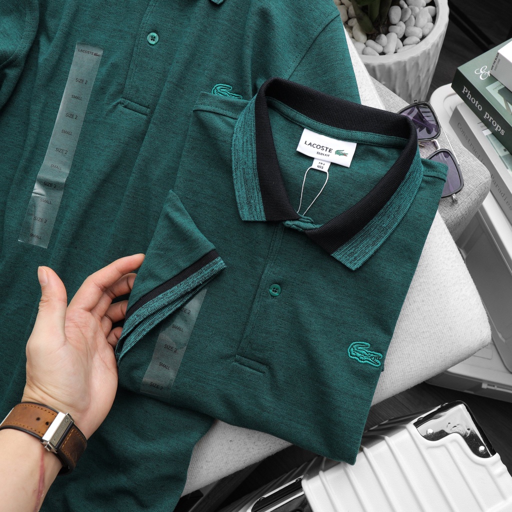 Áo Polo nam ngắn tay LCST Basic Phối Cổ trẻ trung, chất vải Cotton thoáng mát, co giãn 4 chiều ,hàng dư VNXK
