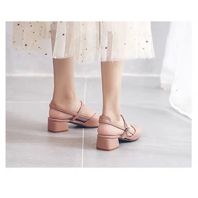 Giày cao gót IELGY mũi vuông thời trang sành điệu cho nữ