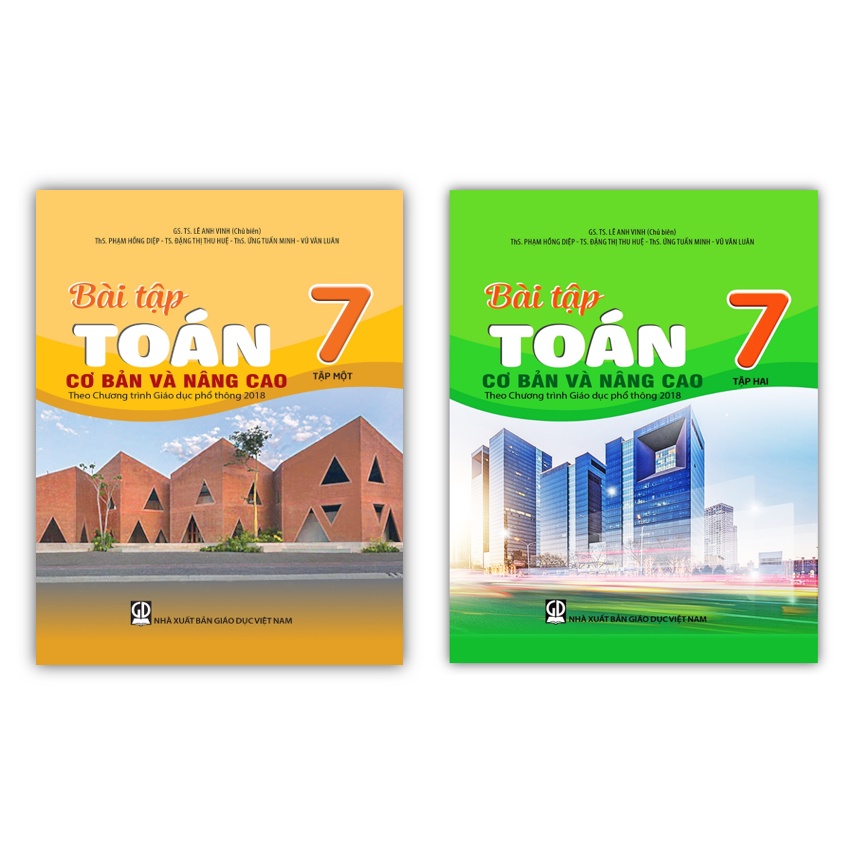 Sách - Combo Bài tập Toán 7 tập 1 + tập 2 cơ bản và nâng cao (Theo Chương trình Giáo dục phổ thông 2018)