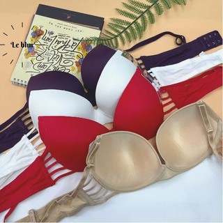 Áo ngực mút mỏng hở sườn, áo lót chip có gọng, nội y Thái Lan Sister hood 8156, Leblur