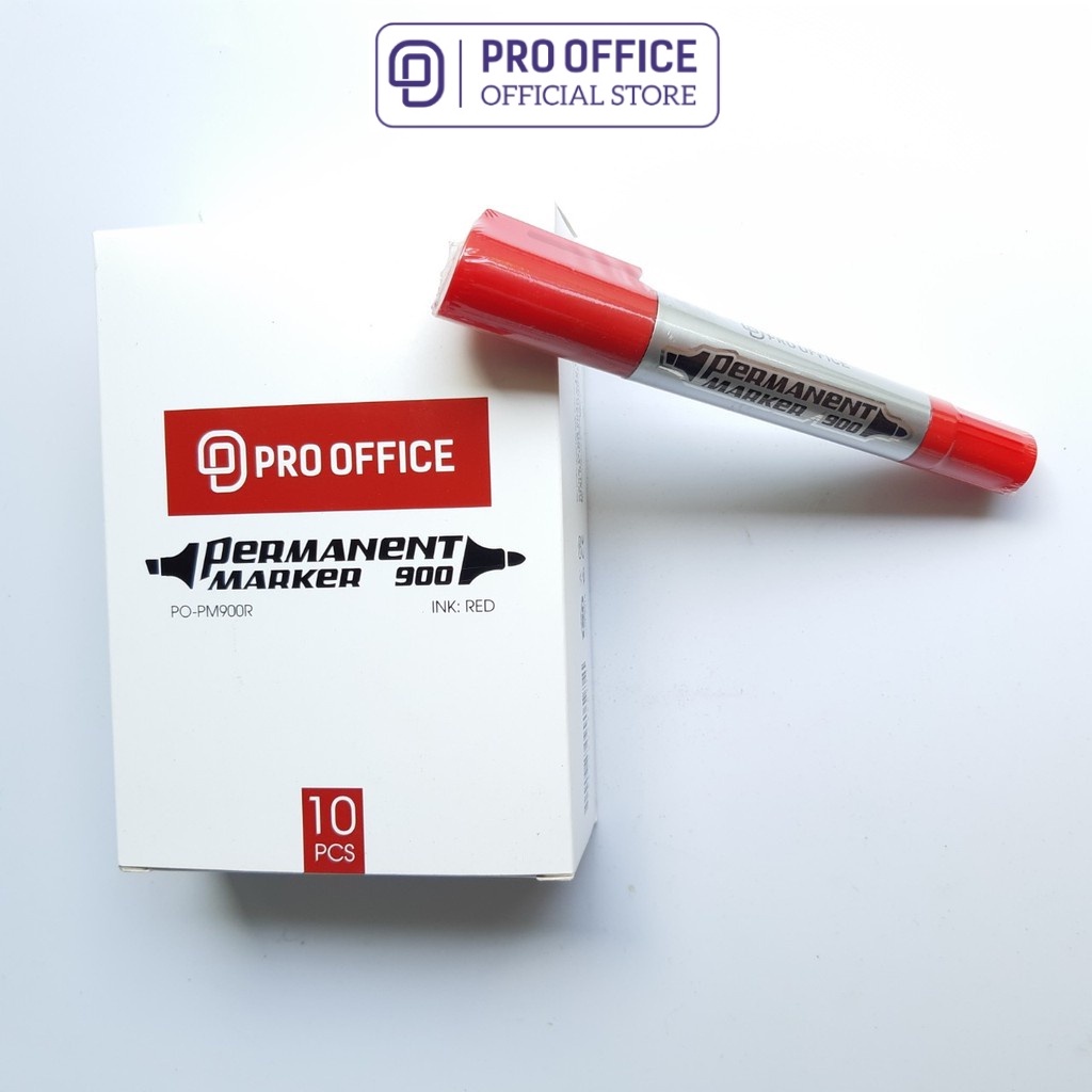 Bút Lông Dầu 2 Đầu PRO OFFICE - 1 Chiếc - Bám Dính Tốt, Nét Viết Êm PO-PM900