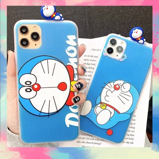 Ốp Lưng Iphone Silicon dẻo Doraemon ( Kèm Hình Thú ) bảo vệ máy tốt - S246