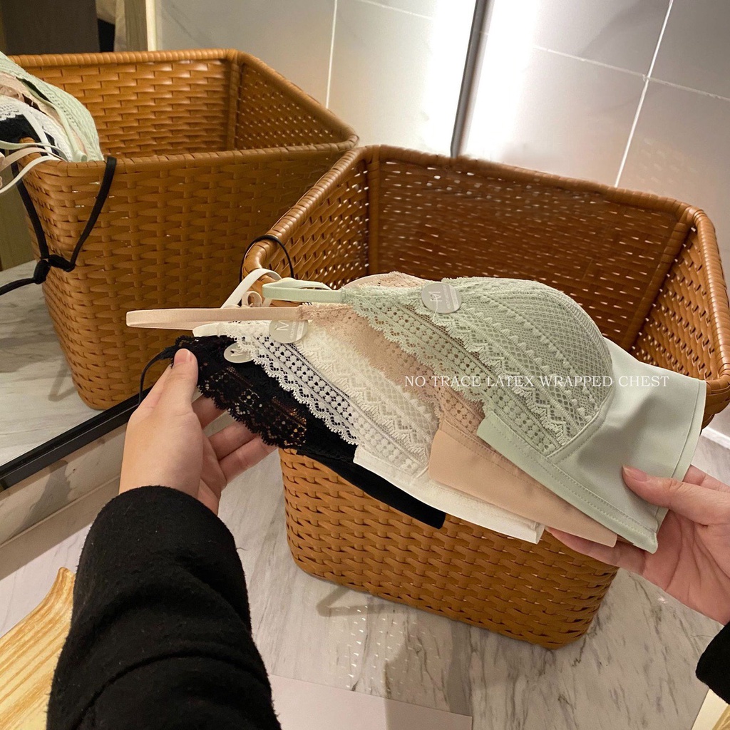 Áo lót nữ không gọng Lylylorem BR032 Bra dây ren Niche mềm mại