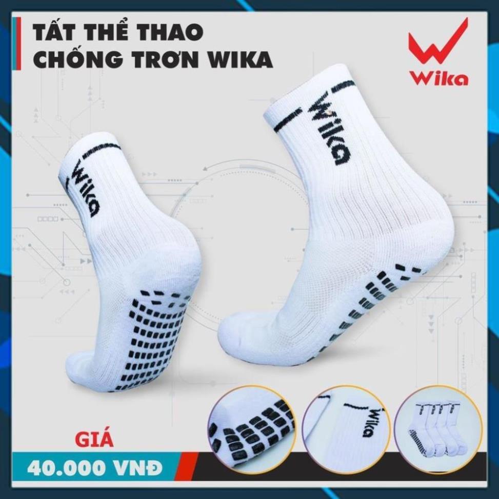 Tất bóng đá chống trơn Wika, vớ đá banh có cao su chống trượt dùng cho thể thao, bóng đá. Hàng chính hãng nhiều màu.