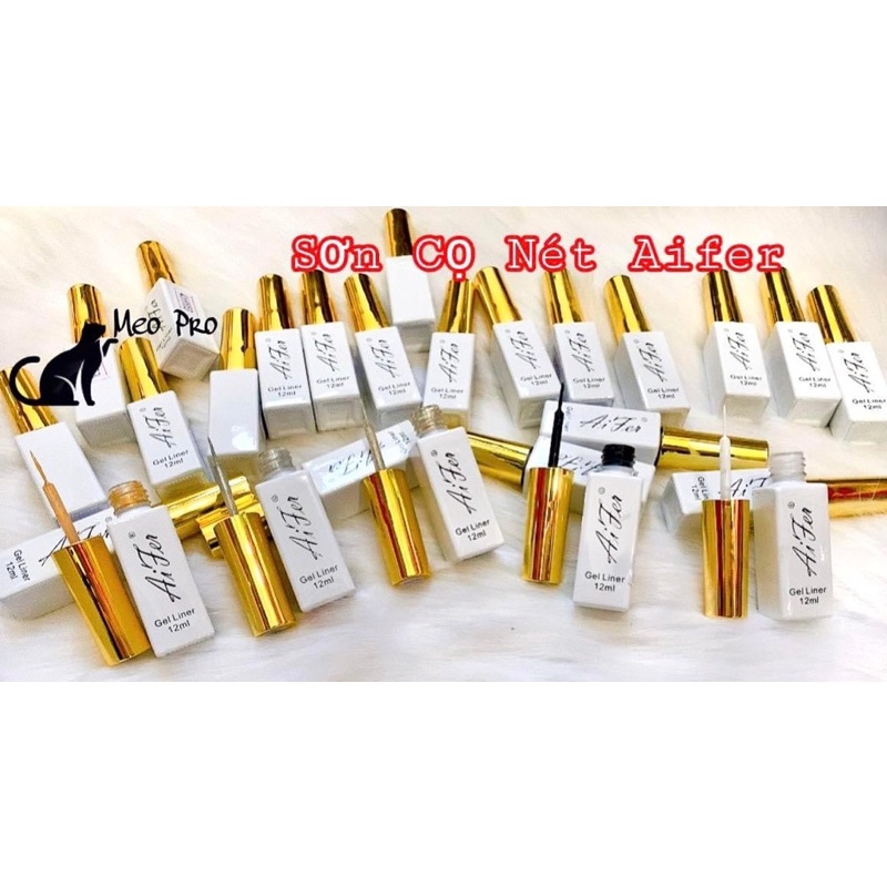 Cọ nét  Aifer trắng , đen vẽ móng