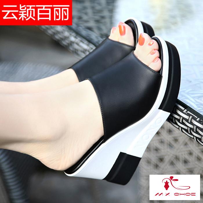 M & X ~  Dép Sandal Đế Xuồng Cao Gót Cho Nữ Sho