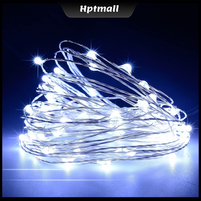 Dây Đèn LED 100 Bóng Sử Dụng Năng Lượng Mặt Trời Chống Thấm Nước Trang Trí Giáng Sinh