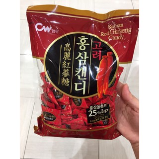 Kẹo hồng sâm Korean Red Ginseng Vitamin Candy/ kẹo sâm đen/ kẹo hồng sâm không đường