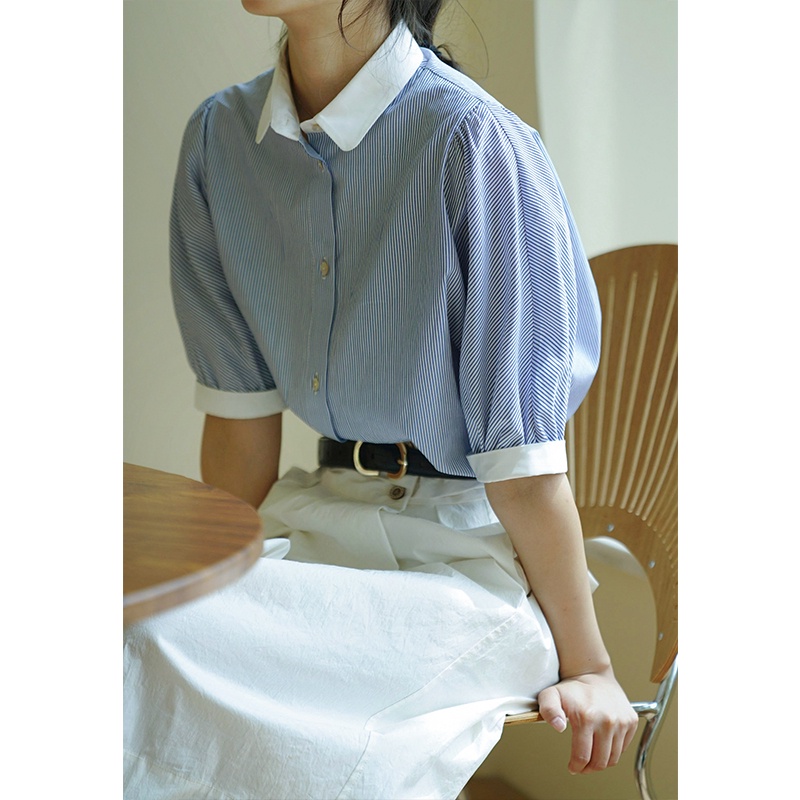 Áo Sơ Mi Tay Dài Kẻ Sọc Thời Trang Mùa Thu Mới Cho Nữ