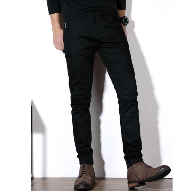 QUẦN JEAN ĐEN DÀI RÁCH GỐI VÀ TRƠN CAO CẤP MẪU CỰC KỲ SIÊU ĐẸP HOT PHÙ HỢP NHẤT HIỆN NAY CHO CÁC BẠN TRẺ CỦA T&D - TT01