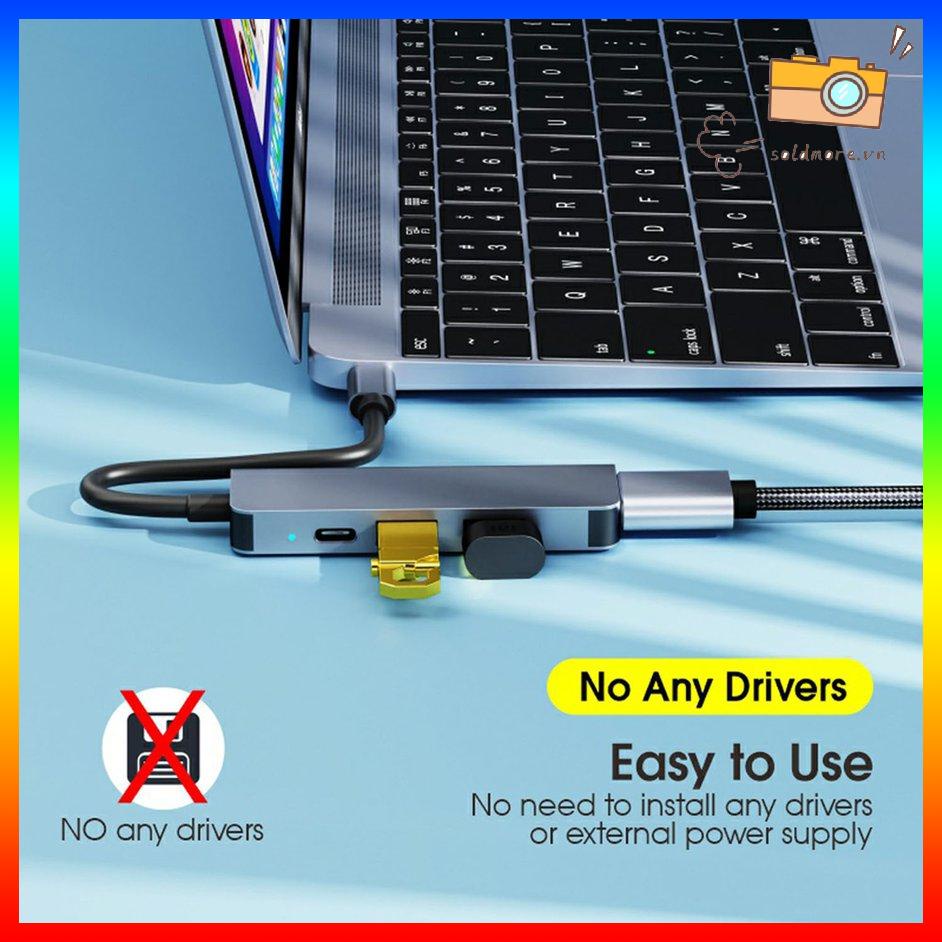 [SOE] Type C To HDMI-compatible USB2.0 Multifunctional Four-in-one HUB Adapter