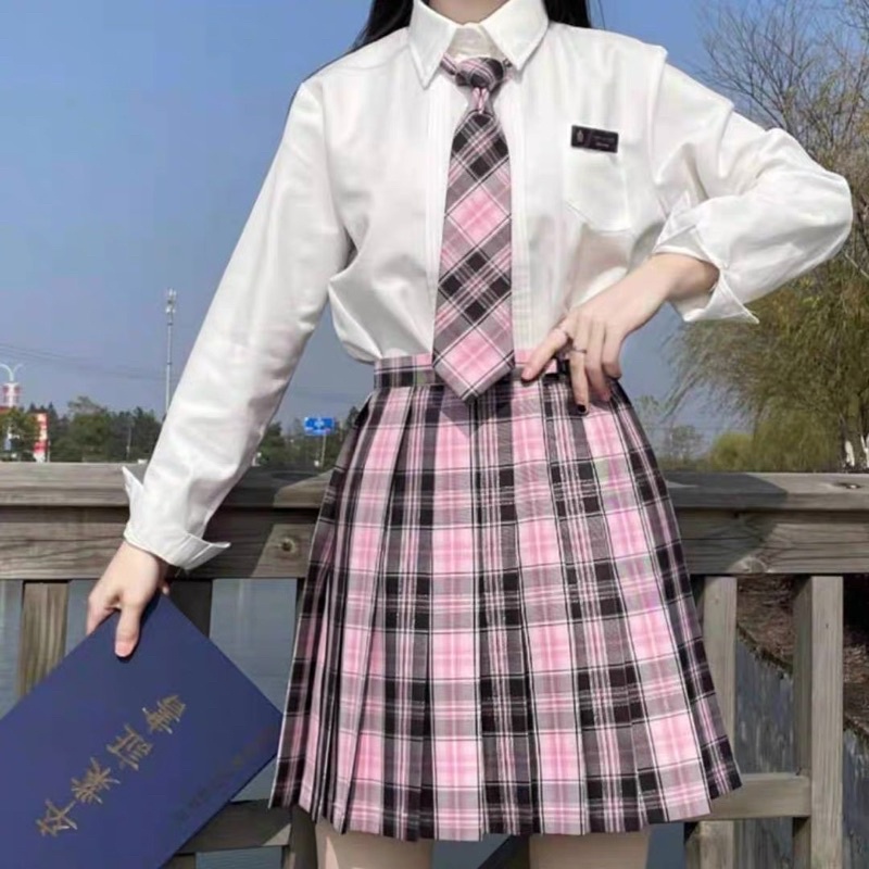 Váy jk NEW sẵn brand Vivenfei kèm nơ/cavat