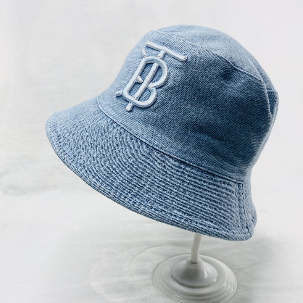 Mũ bucket bò rách, hai mặt, logo thêu, hàng cao cấp phom cực đẹp