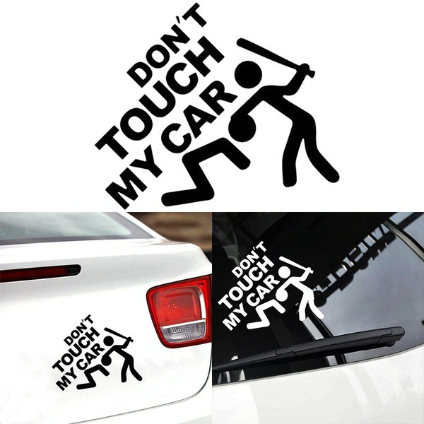 Decal DONT touch my car