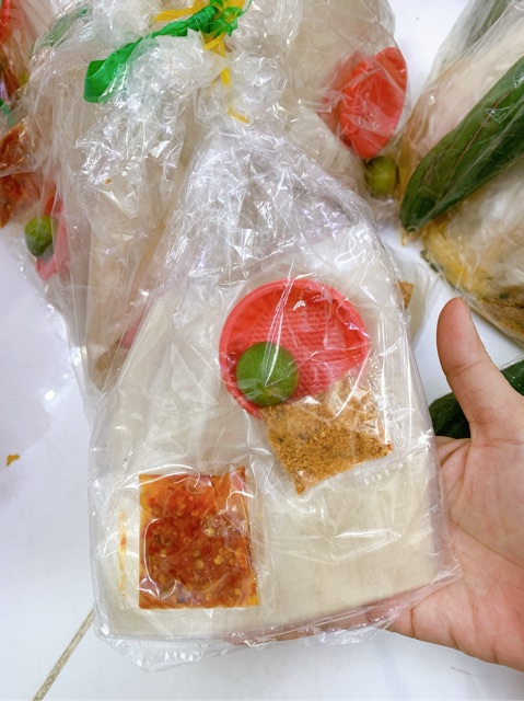 Bánh tráng phơi sương chấm sate 10b/sâu