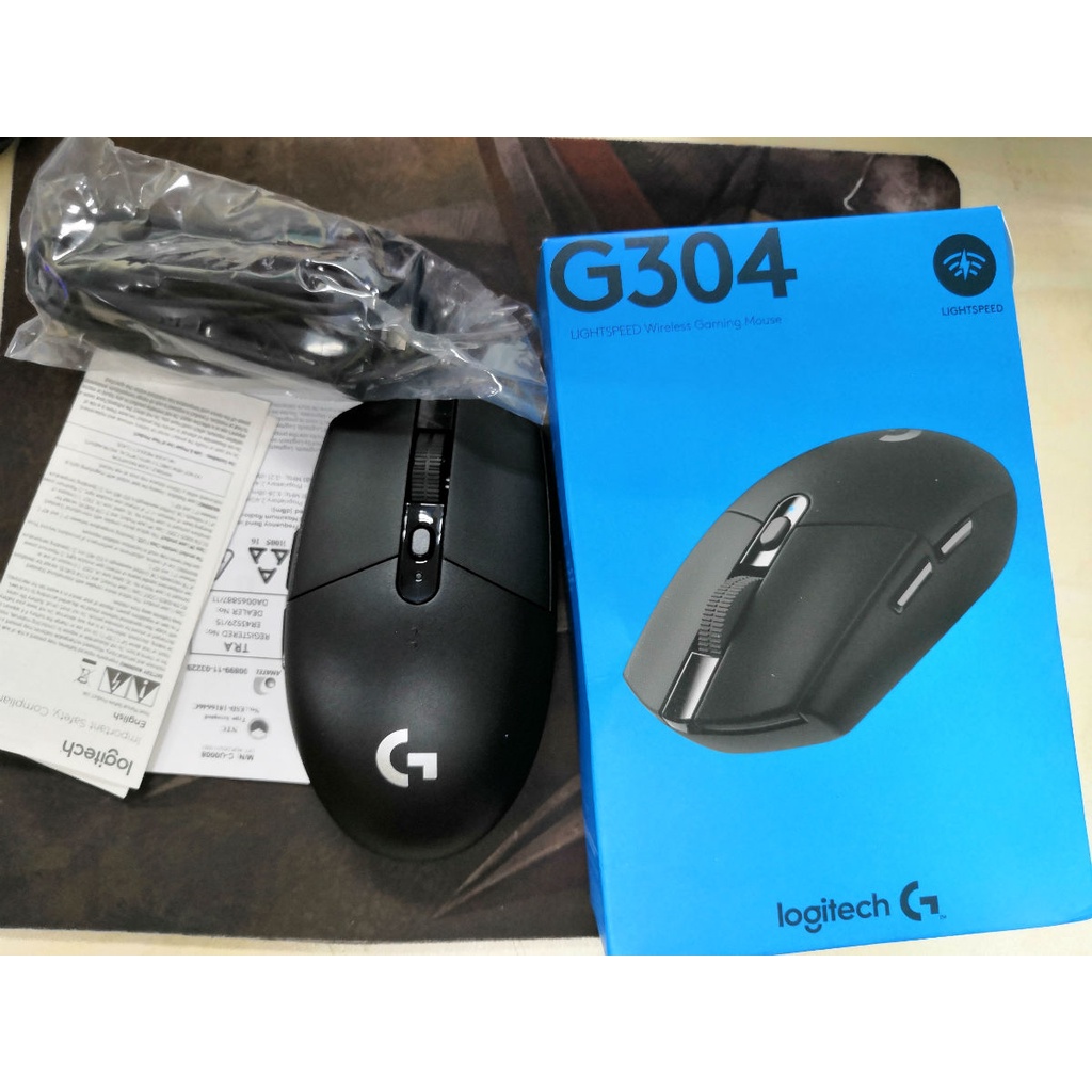 Chuột ko dây Logitech G304 chuyên gaming văn phòng, tiết kiệm pin tặng kèm 01 pin AA  Hỏa tốc