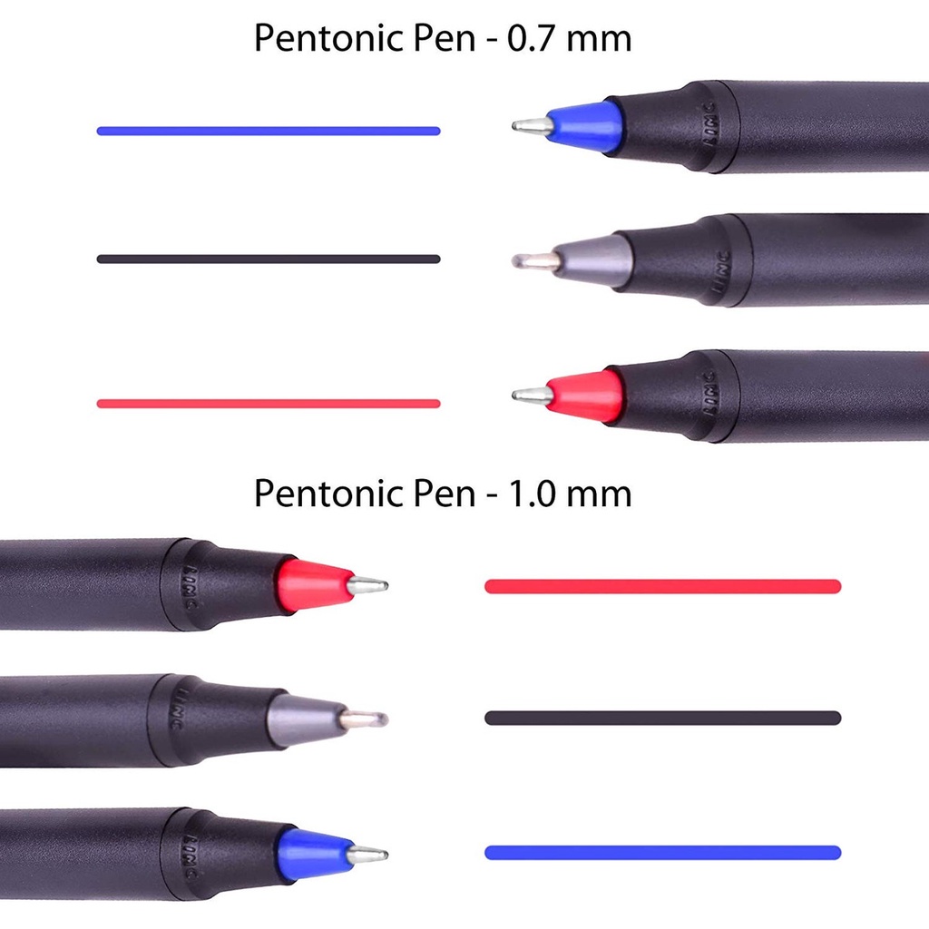 Bút bi gel màu LINC Pentonic 856 - Vỉ 12pcs/ 12 màu - Viết trơn, rõ nét, màu sắc đa dạng, rực rỡ, nhập khẩu Ấn Độ
