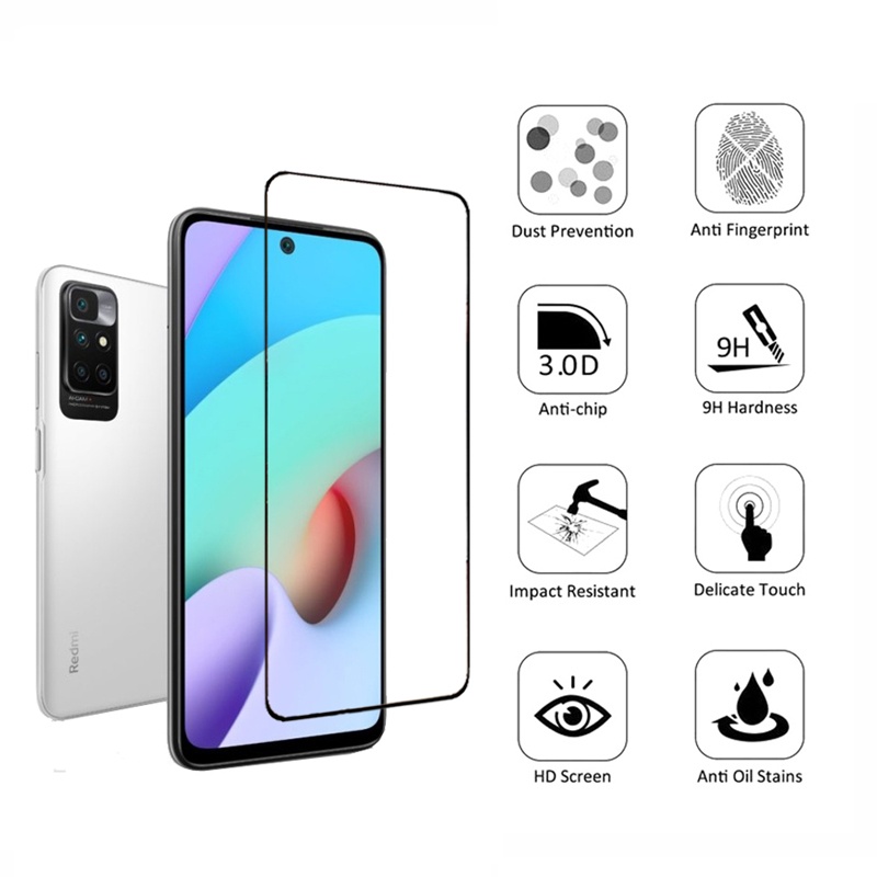 Kính Cường Lực Bảo Vệ Màn Hình Cho Xiaomi Redmi 10 Note10 9T 9S 9 Pro Mi 10T Pro Lite Poco X3 GT NFC Pro