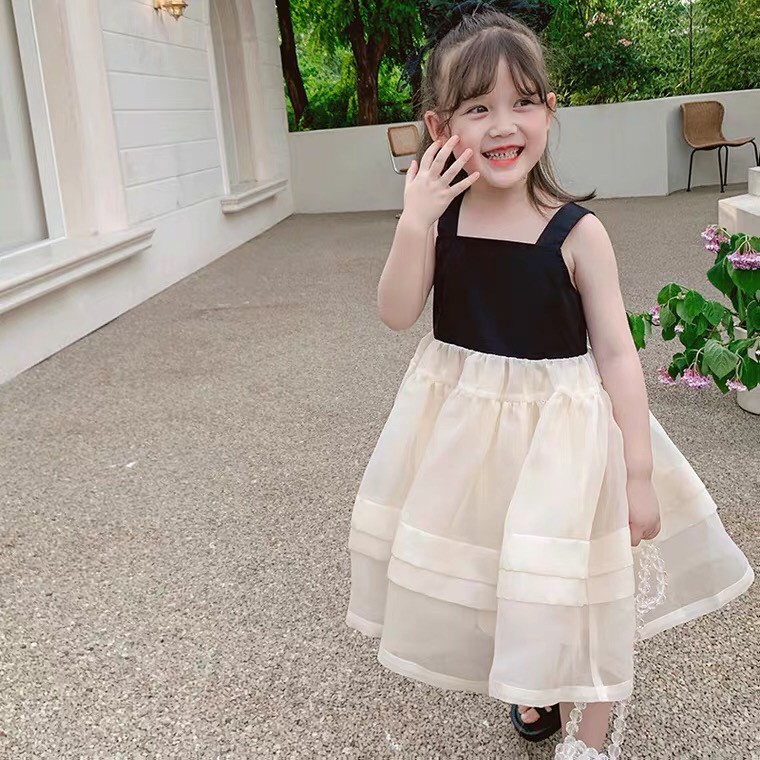 Váy Bé Gái Hml Áo Đũi Váy Tơ Cho Bé 1- 10 Tuổi, Váy Cho Bé Gái Chất Mát, Đầm Bé Gái Size Đại Mã A12
