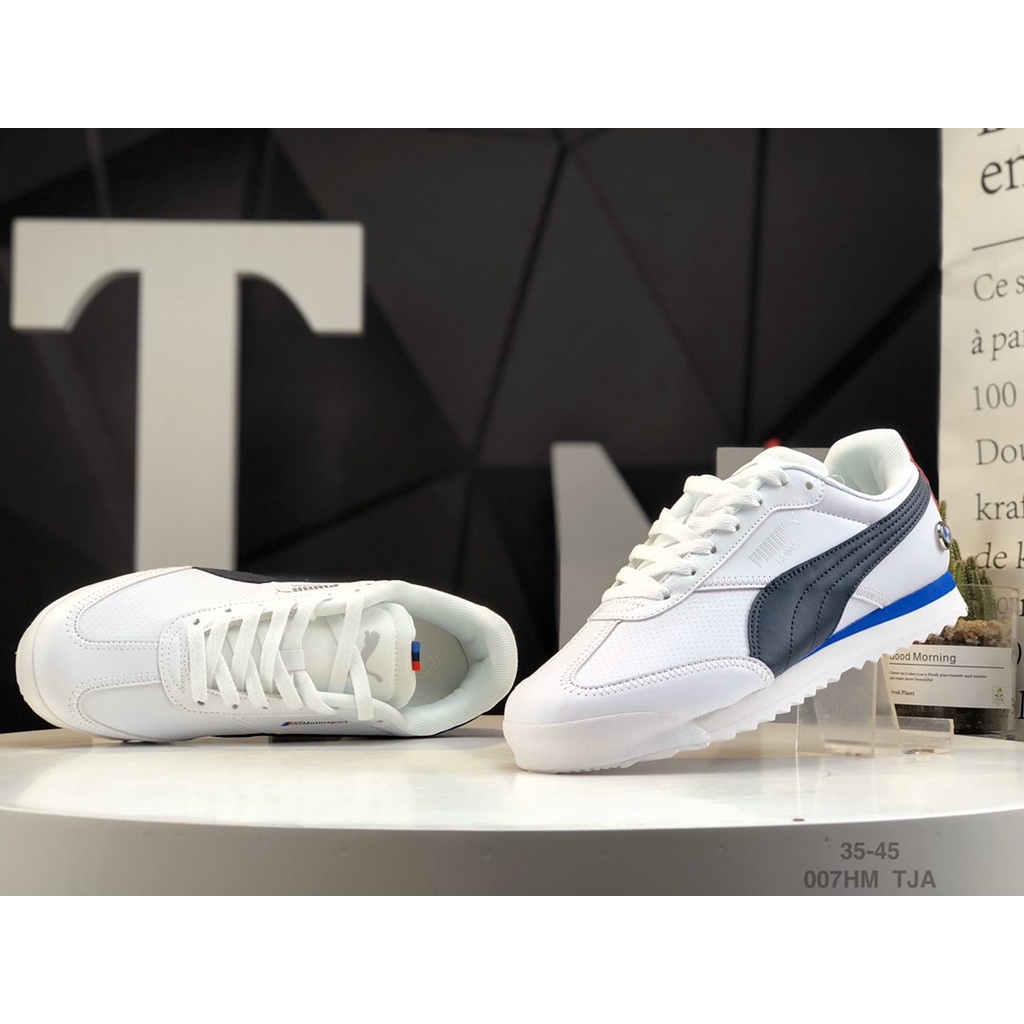 Giày Thể Thao Puma BMW MMS ROMA JR Cổ Thấp Chất Liệu Da 306868 36~45