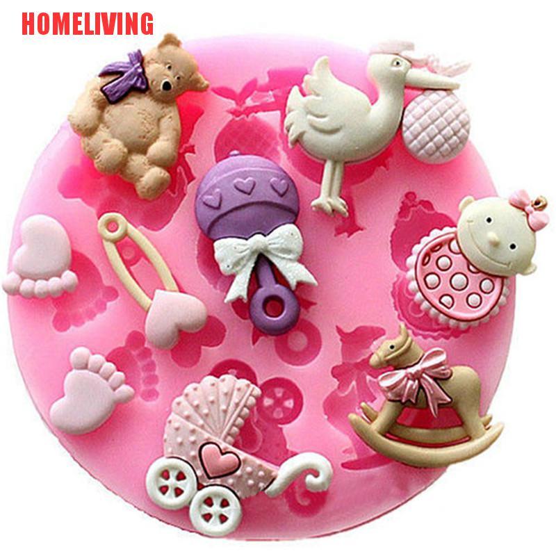 Khuôn Silicone Làm Bánh / Sô Cô La / Xà Phòng Em Bé