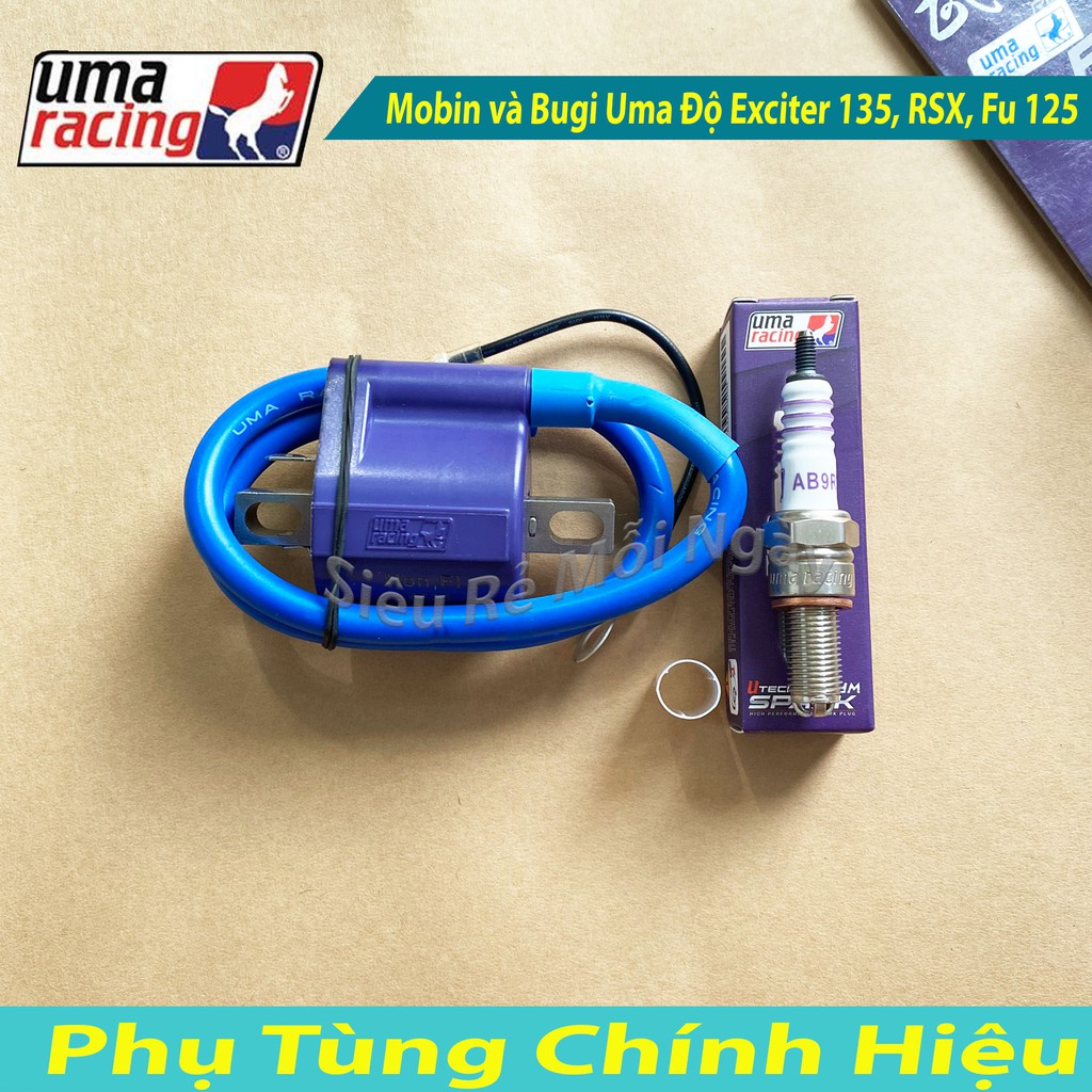 Combo Mobin sườn và Bugi Uma Độ Exciter 135, Future 125, Fu Neo, RSX, Wave RS, Nouvo