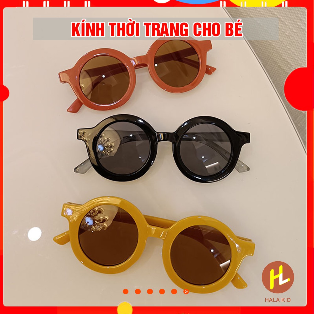 Kính nhựa gọng tròn thời trang chống nắng cho bé - Nhiều màu