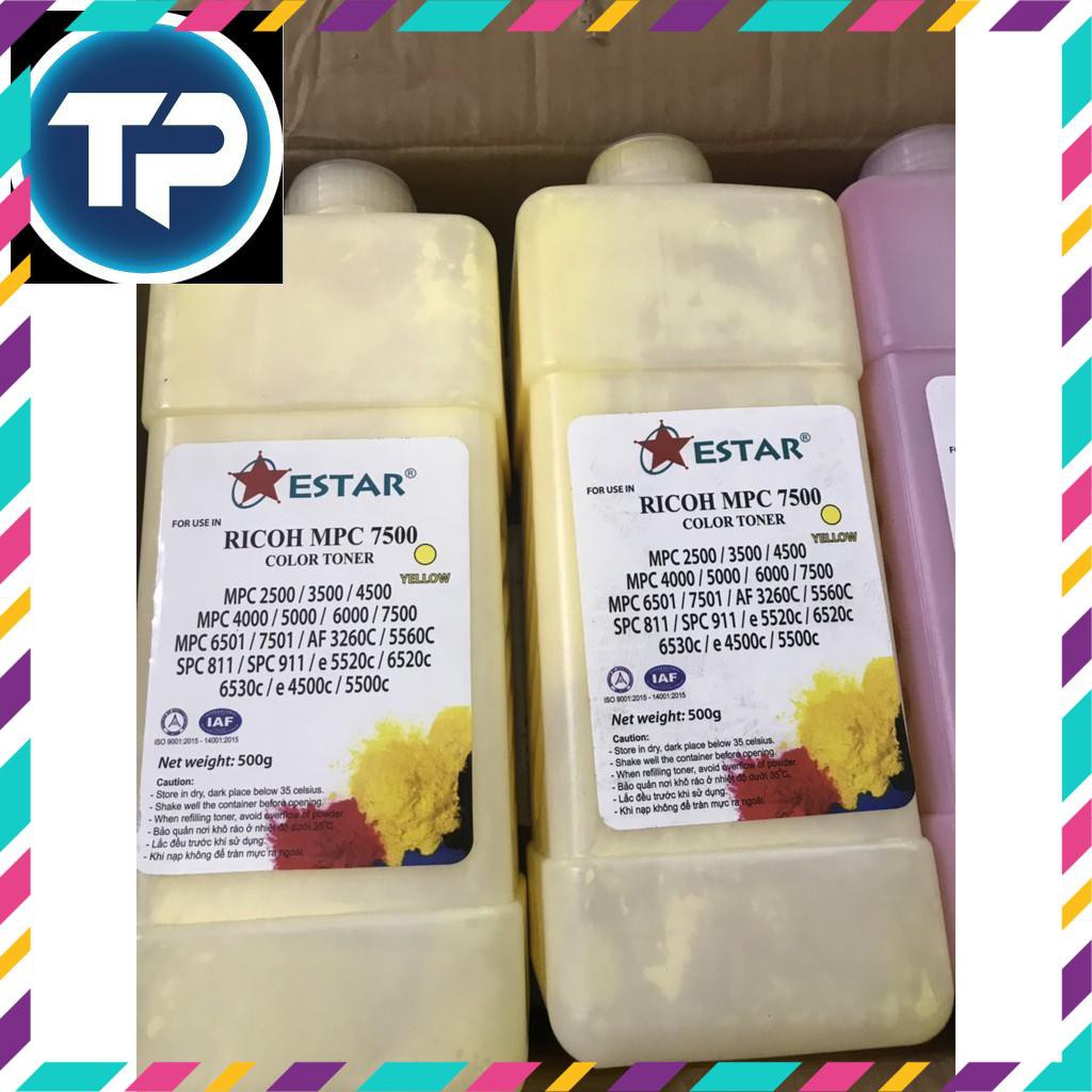Mực mầu Vàng photo Ricoh - Toshiba chai 500Gr Malaysia - Siêu tốt, siêu rẻ