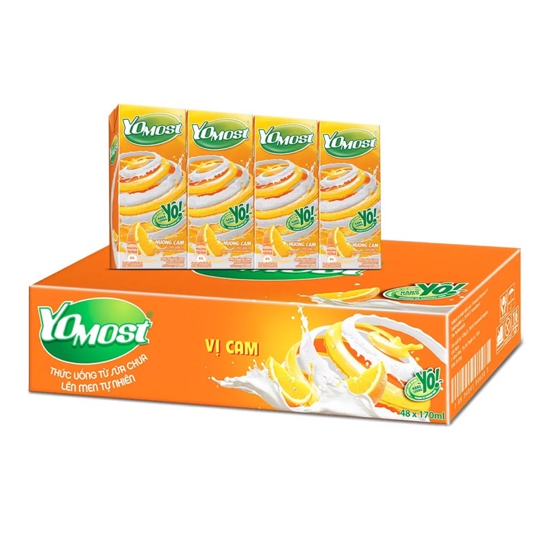 SỮA CHUA UỐNG YOMOST CAM 170ml-48h/thung