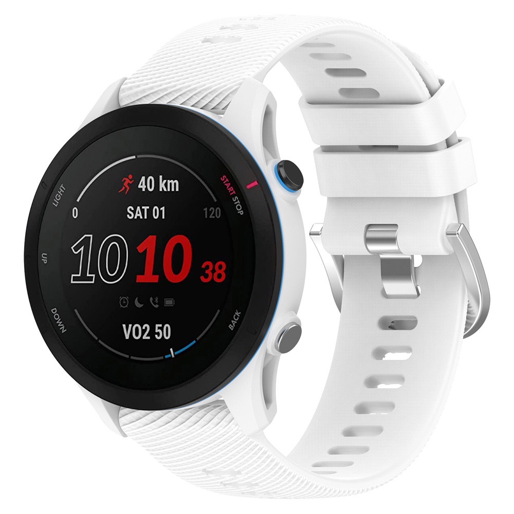 Dây Đeo Thay Thế Chất Liệu Silicon Màu Trơn Cho Garmin Forerunner 255S