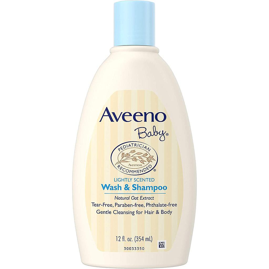 Sữa tắm dầu gội 2 trong 1 dành cho bé Aveeno Baby Gentle wash & shampoo 354ml