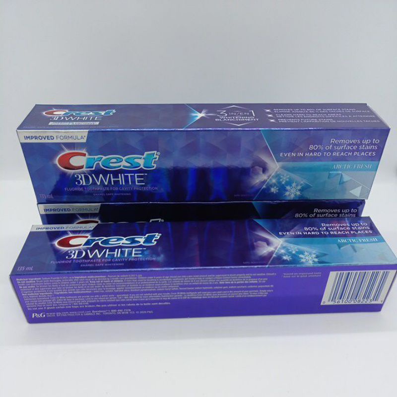 (date t7/22) Kem đánh răng Crest 3D white Artic Fresh