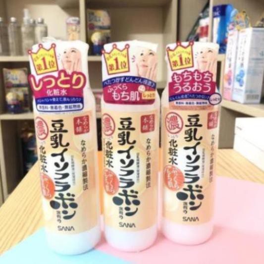 LOTION Nước hoa hồng từ mầm đậu nành Sana nhật bản 200ml