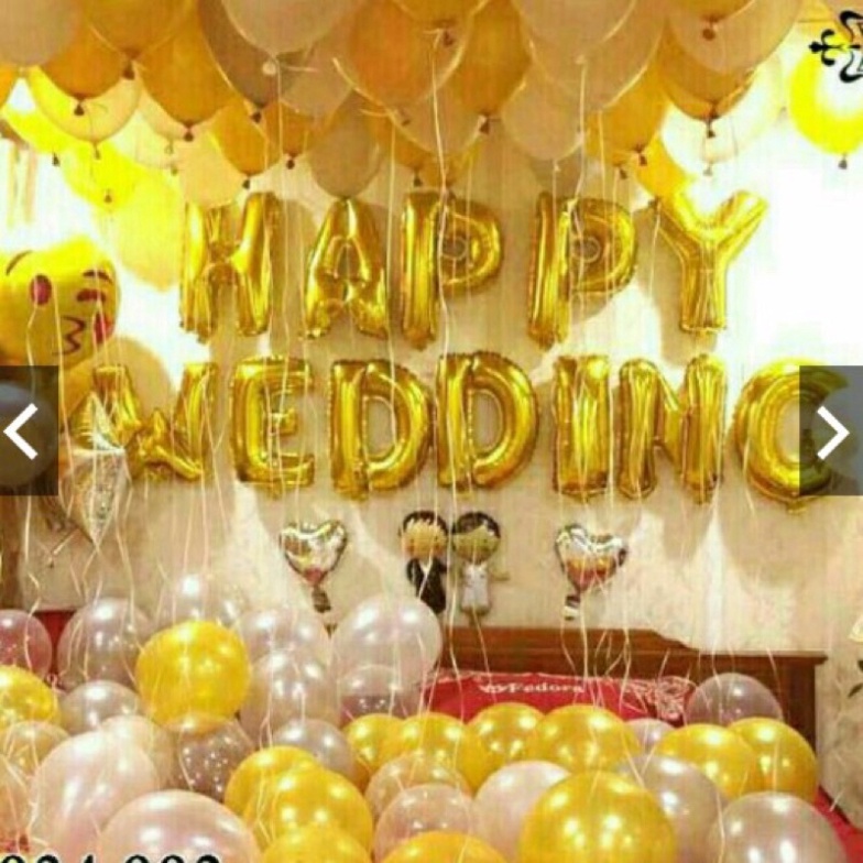 (freeship)( y hình size to)  Bóng Trang Trí Cô Dâu, Chú Rể Phòng Cưới