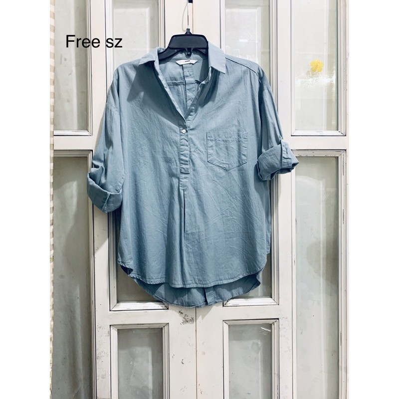Áo sơmi nữ màu trơn nhiều mẫu