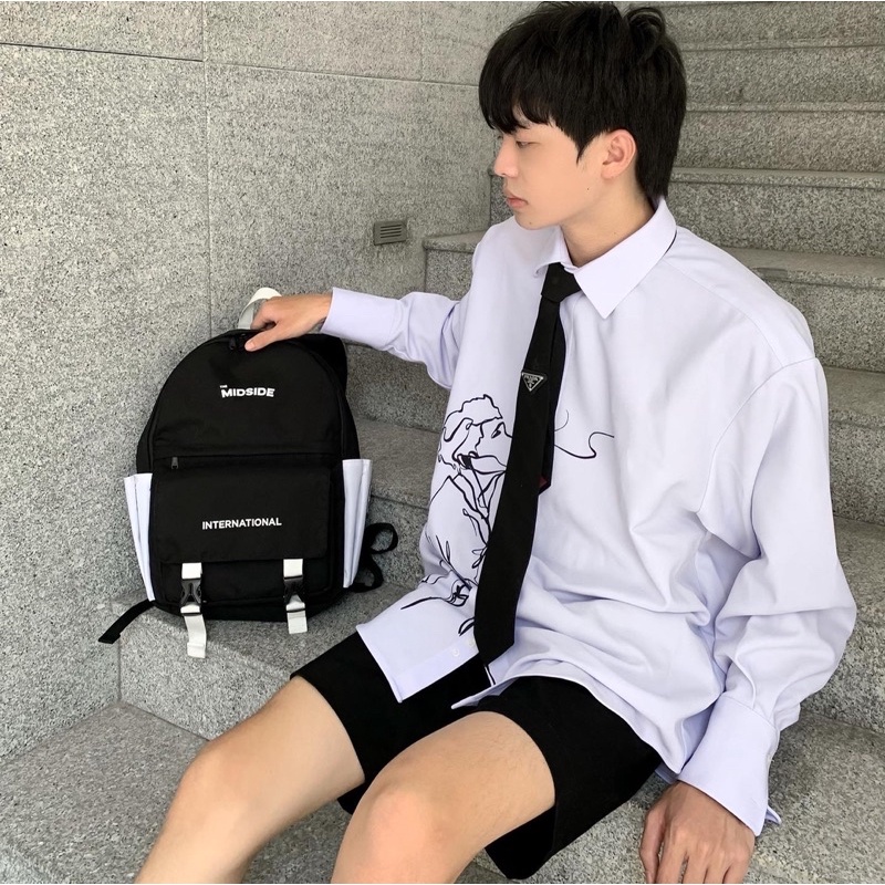 MIDSIDE BACKPACK SS1 ( Đen &amp; Trắng )