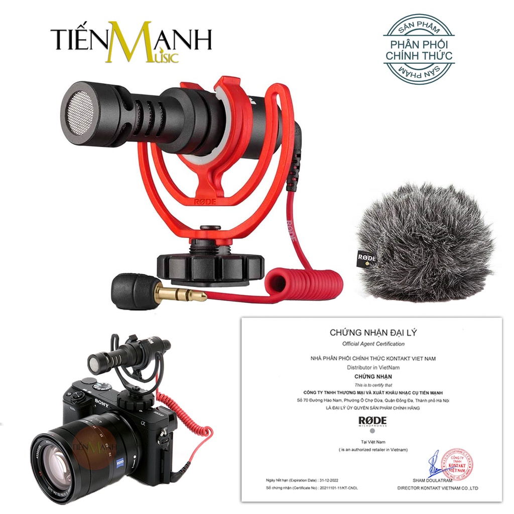 [Chính Hãng] Micro Rode VideoMicro Dùng Cho Máy Ảnh, Máy Quay Phim Mic Thu Âm Video On Camera Microphone