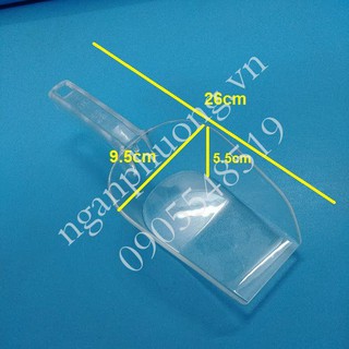 Muỗng xúc đá, dụng cụ xúc đá nhựa cứng