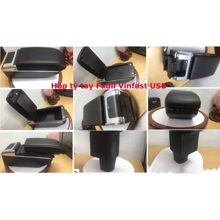 🔥 Freeship 🔥Hộp tỳ tay xe Fadil cao cấp/ Phụ kiện làm đẹp, đồ chơi xe vinfast fadil